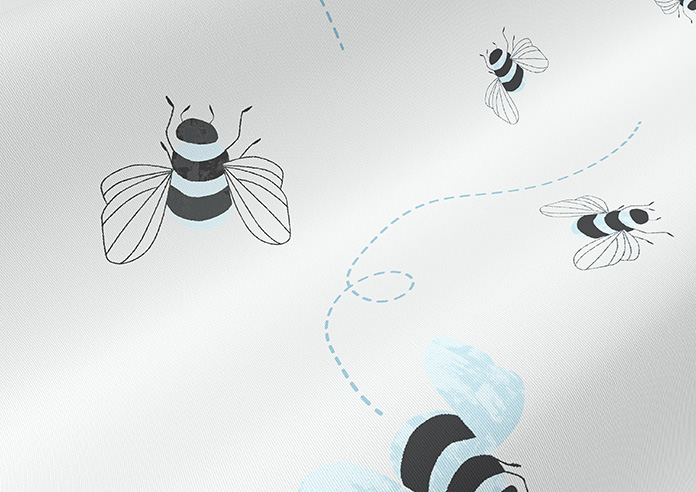 Bumble Bees, Fluorescent - Twist&Fit Roller Blind - Image 4
